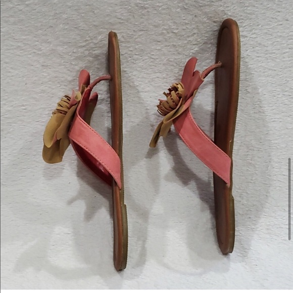 Capelli New York Pink Floral PU Leather Sandals, Size 7-7.5 - Picture 11 of 15